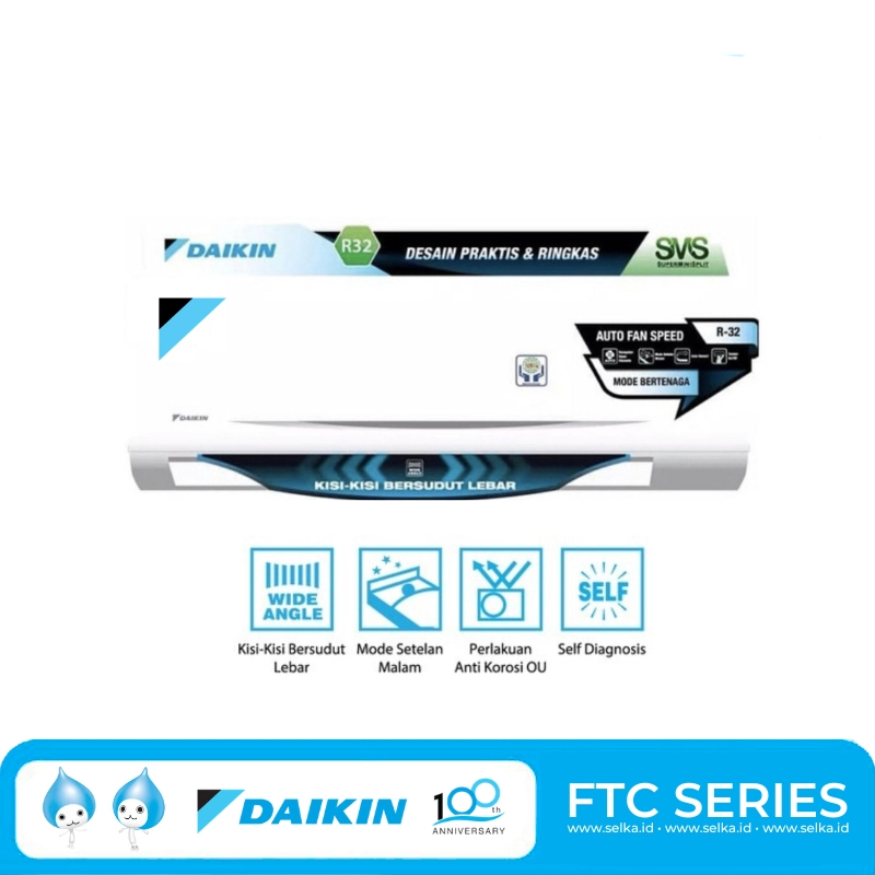 DAIKIN 2PK Thailand Standar FTC50 - Gambar 5